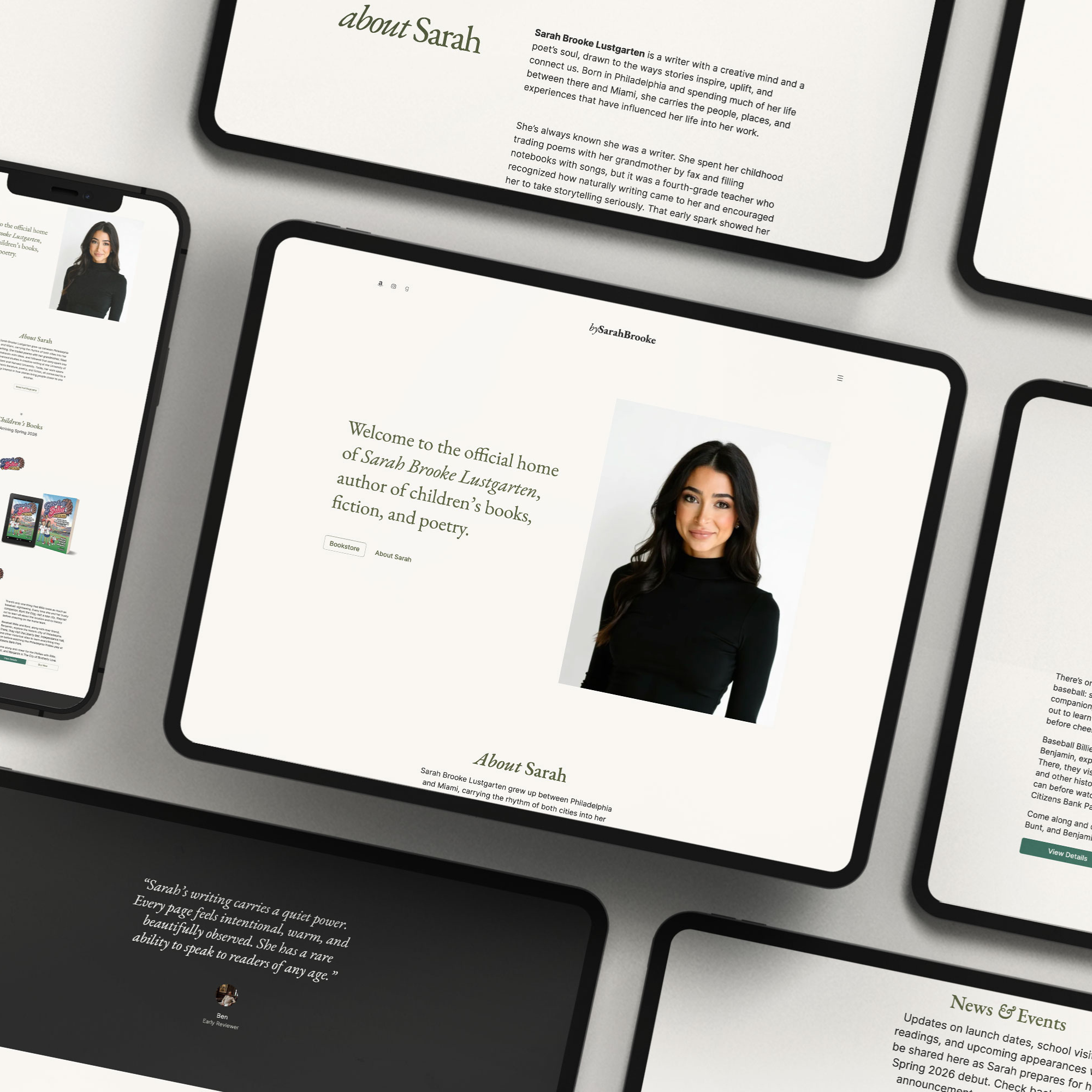 Author Website Design